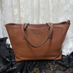 GUESS Brown Tote Bag Pre/Loved Like New Guess Brown Tote/Purse